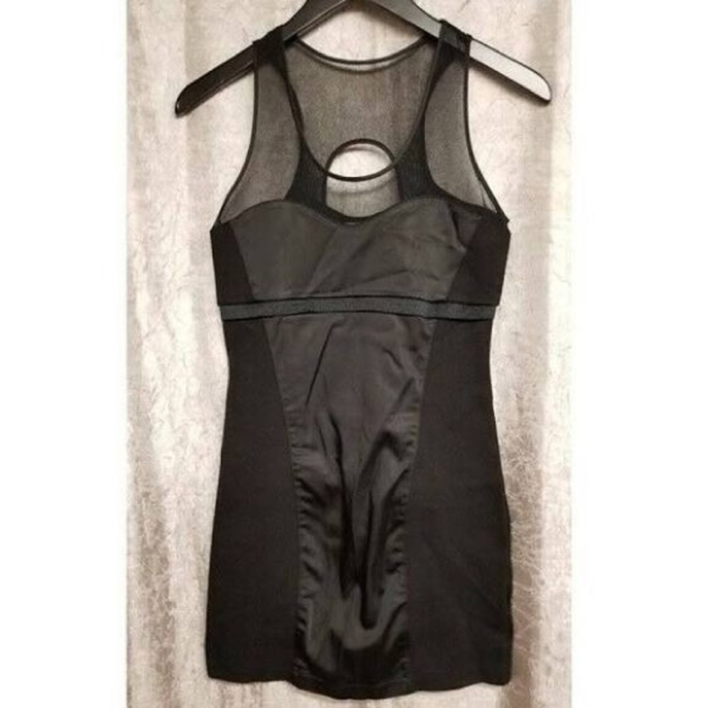 Black mini dress